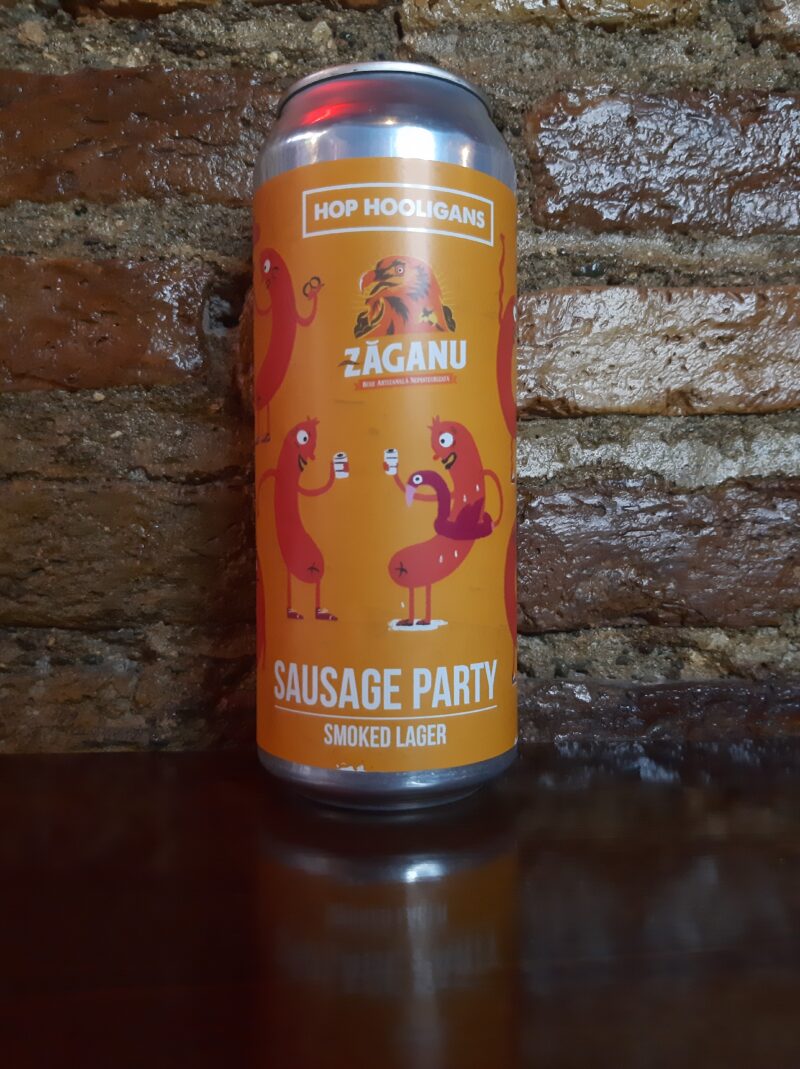Hop Hooligans - Sausage Party Smoked Lager, 4.7% (500ml)