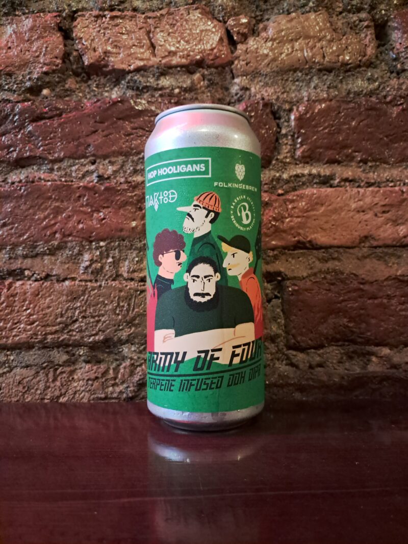 Hop Hooligans X Folkingebrew X Baxbier X Maktoob - Army of four NEIPA, 8% (500ml)